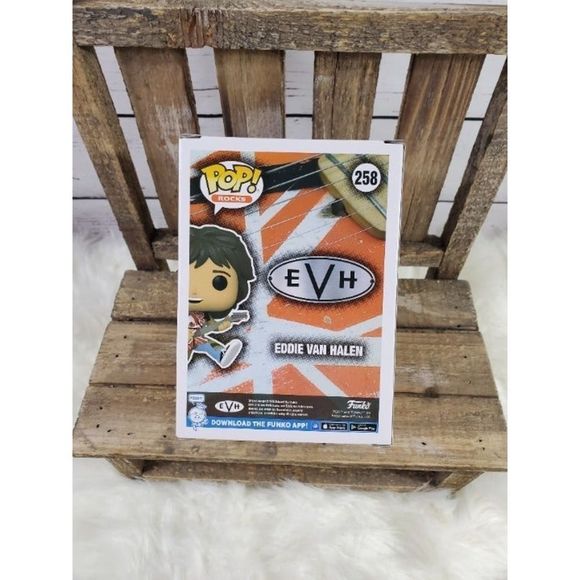 Funko Pop! Eddie Van Halen with Guitar Pop! Rocks Vinyl Figure #258 MINT! - Picture 3 of 5